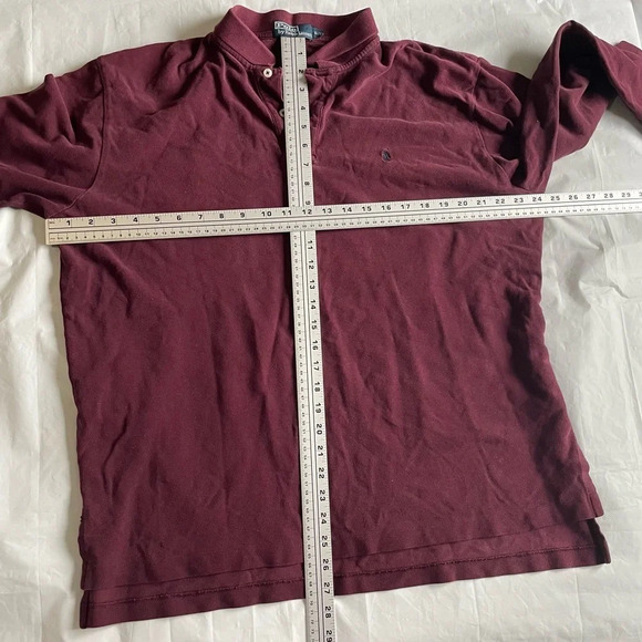 🏇Vintage  Burgundy Ralph Lauren Polo! Men’s Size XL🏇 - Picture 8 of 11